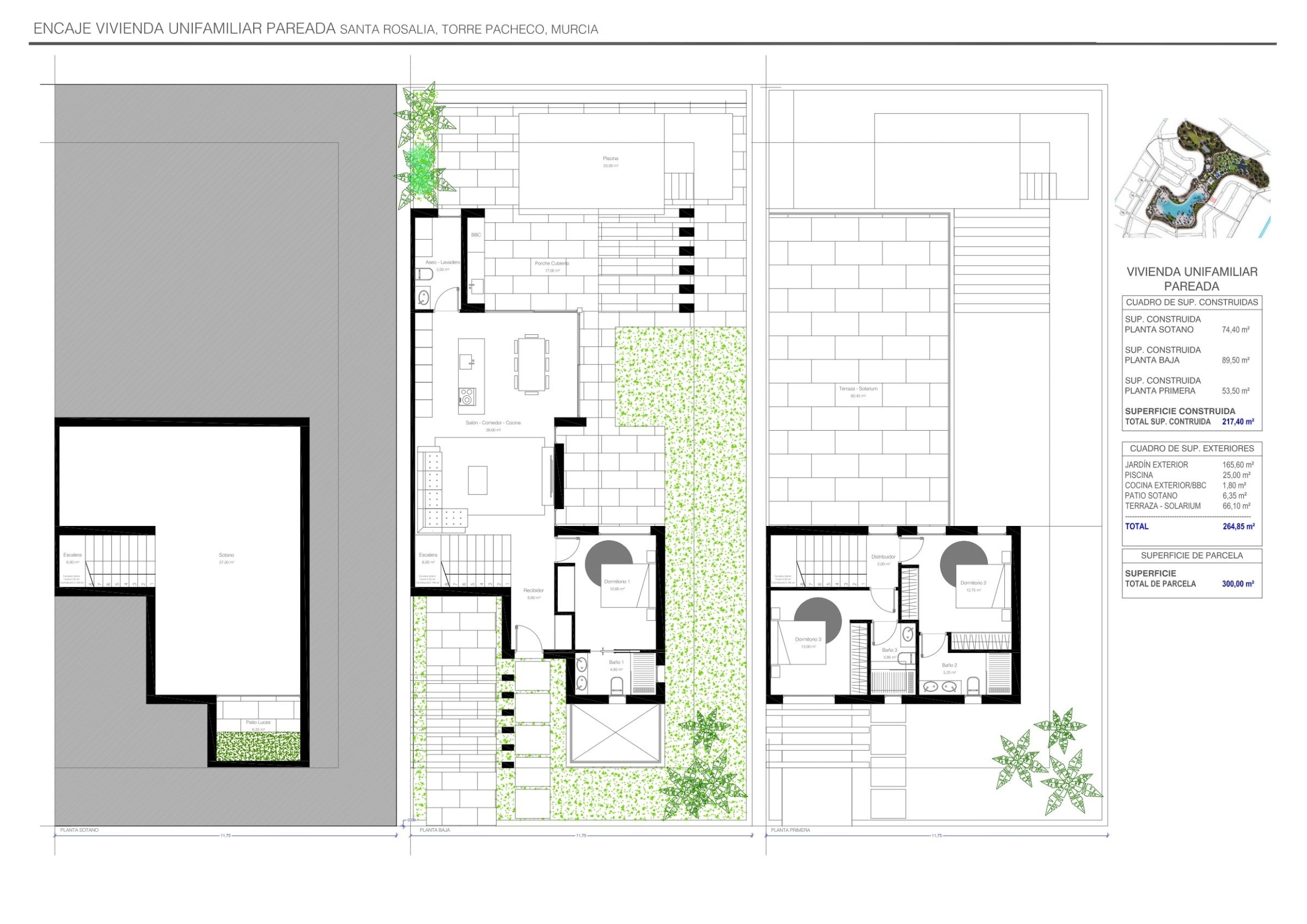 Plan des Villas Lake View